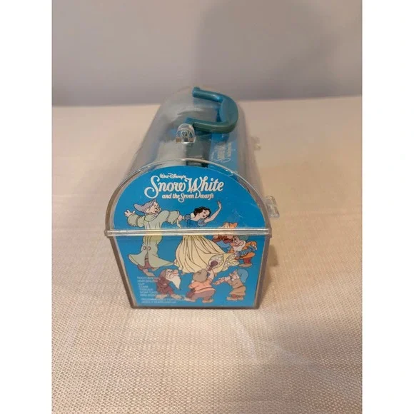 Vintage 1980s Disney Snow White Kid Care Travel Case Brush Comb Set - Picture 3 of 6